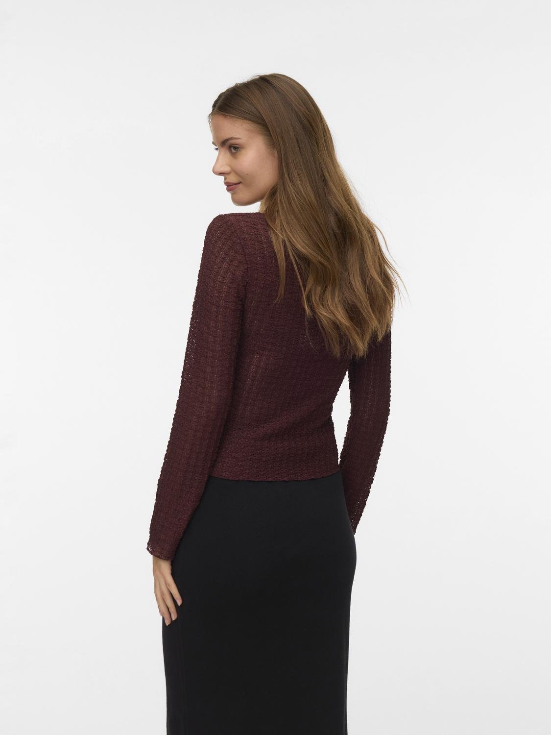 AWSHELBY Top - Decadent Chocolate - VERO MODA & VILA Bergvik